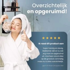 Rohzzi Doucherek Zonder Boren - 30 Dagen Uitproberen - Doucherek Hangend - Badkamer Accessoires - RVS - 2 Laags -Woonwinkel 1200x1200 2530