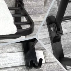 Vannons - Handdoekrek - Handdoekrek Badkamer - 2 Handdoeken - Handdoekrek Zelfklevend - Zwart -Woonwinkel 1200x1200 2545