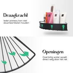 Avint Goods Telescopisch Doucherek Zonder Boren – 4 Laags Badkamerrek Staand – Douche Rek Hoekrek – Zwart 12 Avint Goods Telescopisch Doucherek Zonder Boren – 4 Laags Badkamerrek Staand – Douche Rek Hoekrek – Zwart -Woonwinkel 1200x1200 2562