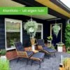 BUITEN Living Dex Wicker Loungestoel Tuin Incl. Wicker Voetenbank | Wicker + Aluminium | Bamboe Antraciet -Woonwinkel 1200x1200 257