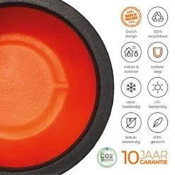 Capi Europe - Vaas Elegant Deluxe Rib NL - 56x84 - Zwart - Voor Binnen En Buiten - KBLR1132 -Woonwinkel 1200x1200 310