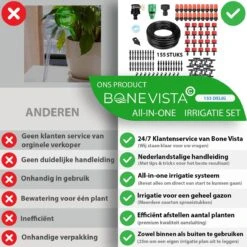 Bone Vista® 155 Stuks Water Druppelslang Irrigatiesysteem Tuin – Bewateringssysteem & Druppelsysteem -Woonwinkel 1200x1200 328