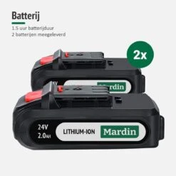 Mardin Mini Kettingzaag - Snoeizaag - Kettingzaag - Kettingzaag Electrisch Met 2 Accu - Inclusief Koffer - 1 Extra Accu - Rood -Woonwinkel 1200x1200 345
