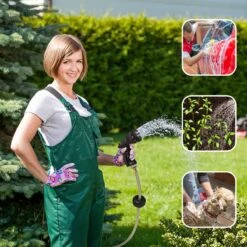 Buxibo - Wandslangenbox 20 Meter + 2 Meter - Tuinslang Met Haspel - 9 Sproei Standen - Slangenhouder 180° Draaibaar - Tuinslanghaspel Zwart+ Gratis Sproeier - Zwart -Woonwinkel 1200x1200 351