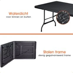 Lenx Klaptafel - Inklapbare Tafel - Opvouwbare Tuintafel - Vouwtafel - Inclusief Handvat En 2 Tafelkleden - 180x75x74cm - 6 Tot 8 Personen 14 Lenx Klaptafel - Inklapbare Tafel - Opvouwbare Tuintafel - Vouwtafel - Inclusief Handvat En 2 Tafelkleden - 180x75x74cm - 6 Tot 8 Personen -Woonwinkel 1200x1200 363