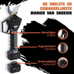 Reichlër® Elektrische Snoeischaar - 40 Mm Snijdiameter - 2x Accu - Anti-cut Functie - Heggenschaar - Takkenschaar - Zwart 11 Reichlër® Elektrische Snoeischaar - 40 Mm Snijdiameter - 2x Accu - Anti-cut Functie - Heggenschaar - Takkenschaar - Zwart -Woonwinkel 1200x1200 393