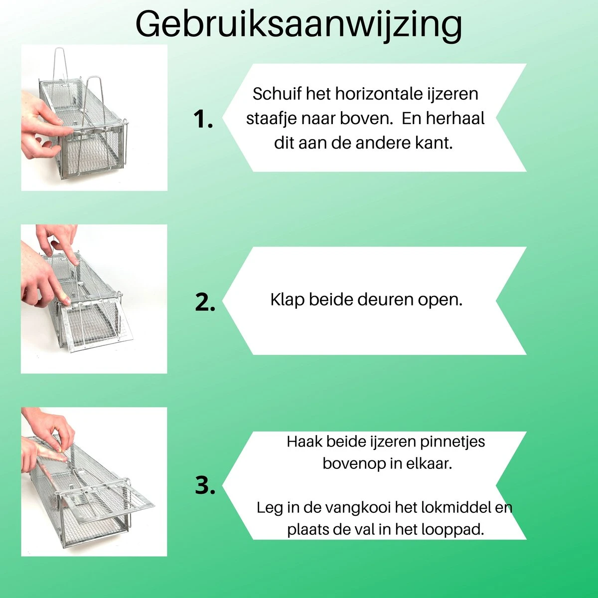 ValueStar Rattenval - Rattenval Voor Buiten - Ongediertebestrijding - Rattenvallen - Ratten - Rattenval Vangkooi 6 ValueStar Rattenval - Rattenval Voor Buiten - Ongediertebestrijding - Rattenvallen - Ratten - Rattenval Vangkooi - Afbeelding 4