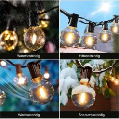 A Sunny Day Solar Lichtsnoer Buiten Inclusief 25 LED Lampen Voor Buiten - Lichtsnoer Op Zonne-energie - 25 LED Lampen - Solar Tuinverlichting - Lichtslinger - Prikkabel - Priklicht - Lichtsnoer -Woonwinkel 1200x1200 459