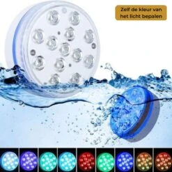 Lueas® Draadloze Ledlampjes Waterdicht - Met Afstandbediening -2 Stuks Op Batterijen - RGB - Dimbaar -Woonwinkel 1200x1200 471