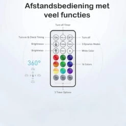 Lueas® Draadloze Ledlampjes Waterdicht - Met Afstandbediening -2 Stuks Op Batterijen - RGB - Dimbaar -Woonwinkel 1200x1200 473