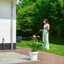 VONROC Automatische Slanghaspel – Incl. 25m Tuinslang, Aansluitslang, Spuitstuk, Koppelingen & Kraanaansluiting -Woonwinkel 1200x1200 498