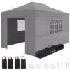 LifeGoods Partytent - 3x4.5 M - Zijwanden - Easy Up - Opvouwbaar - Waterdicht - Draagtas Met Wieltjes - Donkergrijs -Woonwinkel 1200x1200 509