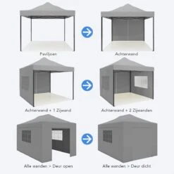 LifeGoods Partytent - 3x4.5 M - Zijwanden - Easy Up - Opvouwbaar - Waterdicht - Draagtas Met Wieltjes - Donkergrijs 20 LifeGoods Partytent - 3x4.5 M - Zijwanden - Easy Up - Opvouwbaar - Waterdicht - Draagtas Met Wieltjes - Donkergrijs -Woonwinkel 1200x1200 517