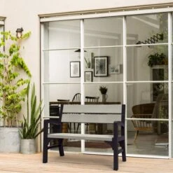 Keter Montero Tuinbank – 2-personen - 120x61x91cm - Grafiet -Woonwinkel 1200x1200 529