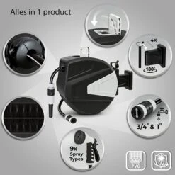 Sens Design Slanghaspel - Tuinslang Haspel - Automatisch - Zwart - 20m -Woonwinkel 1200x1200 599