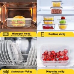 KE&1 Vershoudbakjes - Meal Prep Bakjes - Lunchbox - Diepvriesbakjes - Plastic Bakjes - Keuken - Keukenkast - Bakken -Woonwinkel 1200x1200 62