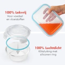 KitchenBrothers Meal Prep Bakjes - Set - Luchtdicht - BPA Vrij - Glas - 9 Stuks 15 KitchenBrothers Meal Prep Bakjes - Set - Luchtdicht - BPA Vrij - Glas - 9 Stuks -Woonwinkel 1200x1200 65