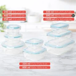 KitchenBrothers Meal Prep Bakjes - Set - Luchtdicht - BPA Vrij - Glas - 9 Stuks 19 KitchenBrothers Meal Prep Bakjes - Set - Luchtdicht - BPA Vrij - Glas - 9 Stuks -Woonwinkel 1200x1200 69