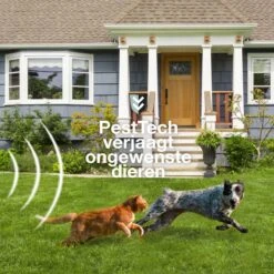 Pest-Tech PT-221 | Ultrasone Kattenverjager Op Zonneenergie | Kattenschrik | Marterverjager | Dierenverjager | Kattenafweermiddel | Ongedierte Verjager - Met USB Oplaadkabel -Woonwinkel 1200x1200 699
