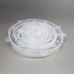 Siliconen Vershoud Deksels – Set Van 6 Stuks – Flexibel – Herbruikbaar – Wit - Stretch Tot Wel 30 Cm 18 Siliconen Vershoud Deksels – Set Van 6 Stuks – Flexibel – Herbruikbaar – Wit - Stretch Tot Wel 30 Cm -Woonwinkel 1200x1200 74