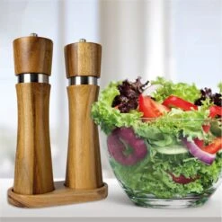 Nimma® Peper En Zoutmolen Set - Incl Navul Lepel - Verstelbare Maalgraad - Acacia Hout -Woonwinkel 1200x1200 833