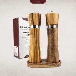 Nimma® Peper En Zoutmolen Set - Incl Navul Lepel - Verstelbare Maalgraad - Acacia Hout -Woonwinkel 1200x1200 836