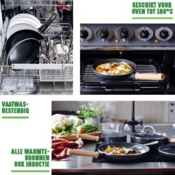 GreenChef Vintage Wokpan 28cm/3.7L - Zwart - Inductie - PFAS-vrij 16 GreenChef Vintage Wokpan 28cm/3.7L - Zwart - Inductie - PFAS-vrij -Woonwinkel 1200x1200 841