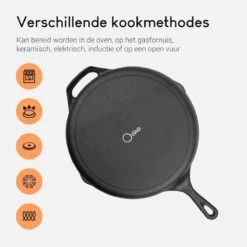 Ocina Gietijzeren Pan – ø30,5cm - Skillet - Koekenpan – Hapjespan – Koekenpan Inductie – Koekenpannenset - Gietijzeren Pan Bbq - Gietijzer 19 Ocina Gietijzeren Pan – ø30,5cm - Skillet - Koekenpan – Hapjespan – Koekenpan Inductie – Koekenpannenset - Gietijzeren Pan Bbq - Gietijzer -Woonwinkel 1200x1200 857