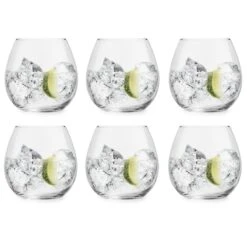 Libbey Gin Tonic Glas Cami - 720 Ml / 72 Cl - 6 Stuks - Vaatwasserbestendig - Geen Voetje - Zonder Steel - Modern - Trendy