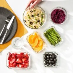 Vershoudbakjes - Meal Prep Bakjes - Diepvriesbakjes - Vershouddoos - Vershoudbakjes Set - Glas - 12 Stuks - BPA Vrij - Stosh -Woonwinkel 1200x1200 97