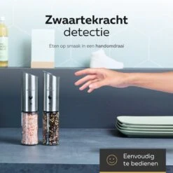 101Products Peper- & Zoutmolen Elektrisch - USB Oplaadbaar - Pepermolen - Zoutmolen - RVS 14 101Products Peper- & Zoutmolen Elektrisch - USB Oplaadbaar - Pepermolen - Zoutmolen - RVS -Woonwinkel 1200x1200 977