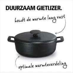 BRABANTIA THE DUTCH Gietijzeren Braadpan - Ø 28cm - MAT Zwart - Inductie 10 BRABANTIA THE DUTCH Gietijzeren Braadpan - Ø 28cm - MAT Zwart - Inductie -Woonwinkel 1200x1200 983