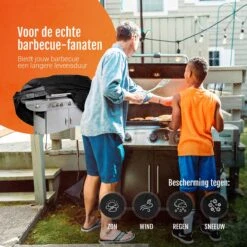 GrillX Barbecue Hoes - 145 X 61 X 117cm - BBQ Hoes Waterdicht - Beschermhoes Inclusief Trekkoord - BBQ Accesoires -Woonwinkel 1200x1200 992