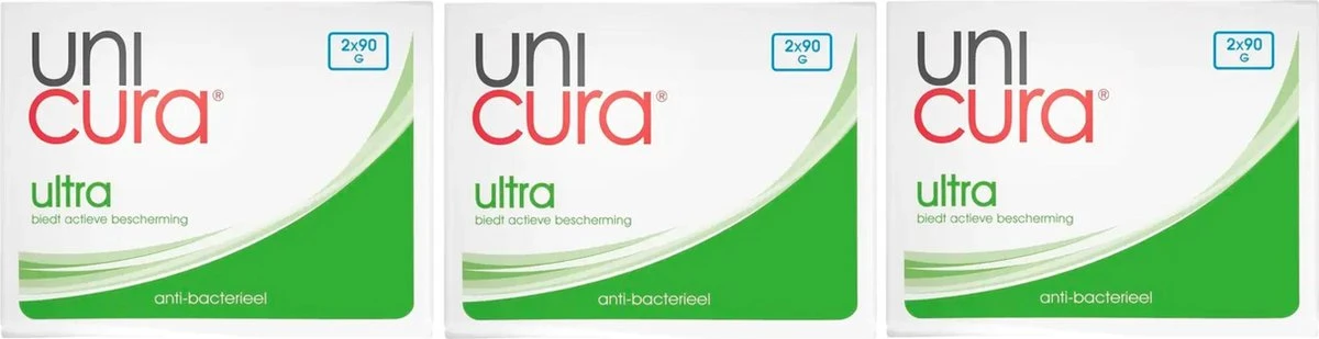 Unicura Ultra Zeeptablet - Anti-bacterieel - 6 X 90 Gram Voordeelverpakking 3 Unicura Ultra Zeeptablet - Anti-bacterieel - 6 X 90 Gram Voordeelverpakking