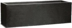 Capi Europe - Bloembak Rechthoek Laag 73x20x20 - Zwart - Bloempot Voor Buiten - FIT961 -Woonwinkel 1200x475