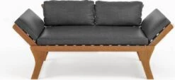 Loungebank Tuin FSC Antraciet – Makkelijk Verstelbaar Lounge Bank Balkon – Tuinbank Lounge Hardhout FSC – Perfecthomeshop -Woonwinkel 1200x548