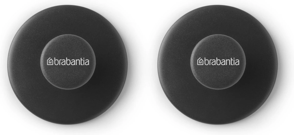 Brabantia ReNew Handdoekhaakjes - 2 Stuks - Dark Grey 4 Brabantia ReNew Handdoekhaakjes - 2 Stuks - Dark Grey - Afbeelding 2