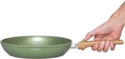 Just Vegan Koekenpan ECO Met Afneembaar Handvat 20 Cm Aluminium Groen -Woonwinkel 1200x570