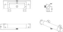 SCHÜTTE London Thermostatische Douchekraan - Hartafstand 150 Mm - Zwart Mat -Woonwinkel 1200x620 3
