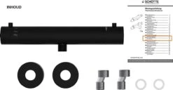 SCHÜTTE London Thermostatische Douchekraan - Hartafstand 150 Mm - Zwart Mat -Woonwinkel 1200x623 4