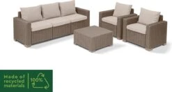 Allibert California Loungeset - 5 Personen - Cappuccino -Woonwinkel 1200x648