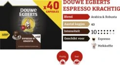 Douwe Egberts Espresso Krachtig (10) - 5 X 40 Koffiecups -Woonwinkel 1200x653 1