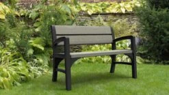 Keter Montero Tuinbank – 2-personen - 120x61x91cm - Grafiet -Woonwinkel 1200x675 13