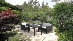 Allibert Lyon Tuintafel - 116x71,5x66/40 Cm - Grafiet -Woonwinkel 1200x675