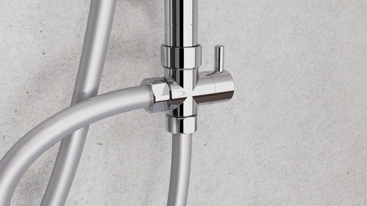 SCHÜTTE Mallorca Douchesysteem - Regendouche - 95 Cm Stang - Wandhouder In Hoogte Verstelbaar - Chroom 13 SCHÜTTE Mallorca Douchesysteem - Regendouche - 95 Cm Stang - Wandhouder In Hoogte Verstelbaar - Chroom - Afbeelding 11