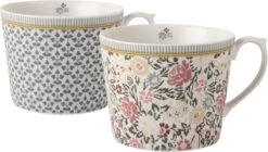 Laura Ashley Giftset 2 Bekers Assorti Bloem 30 Cl.