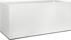 Elho Vivo Structure Finish Lang 90 - Plantenbak Voor Binnen & Buiten - Ø 88 X H 41 - Wit -Woonwinkel 1200x680 1