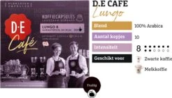 Douwe Egberts D.E Café Lungo Koffiecups - Intesiteit 8/12 - 10 X 20 Capsules -Woonwinkel 1200x685 3