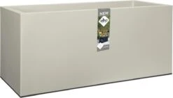 Elho Vivo Matt Finish Lang Wielen 90 - Grote Staande Plantenbak Voor Binnen & Buiten - Gemaakt Van Gereycled Plastic - L 39 X W 88 X H 41 Cm - Wit -Woonwinkel 1200x687