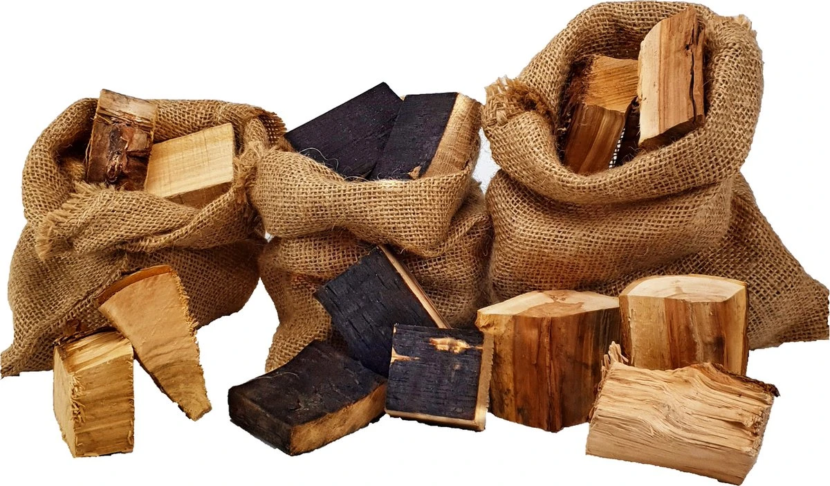 Merkloos Rookhout Chunks Appel, Kers En Whisky | BBQ | Kadopakket 1,5kg | Proefpakket 3 Merkloos Rookhout Chunks Appel, Kers En Whisky | BBQ | Kadopakket 1,5kg | Proefpakket